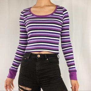 Purple Faded Glory Cropped Top!
